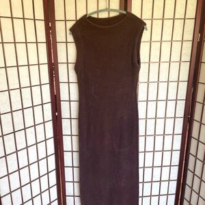 Simon Miller Brown Sleeveless Sheath Maxi Dress